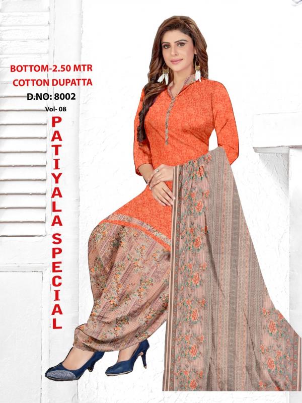 Patiyala Special 8 Punjabi Cotton Dress Material Collection